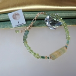 SALE！！かぐや姫のひかり✳︎Fluorite・Peridot ・Green apatite…／14kgf 【竹取物語】