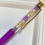 purple×yellow✩ビーズボールペン
