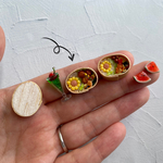 ひまわりが可愛いミニチュア曲げわっぱキャラ弁【唐揚げ】