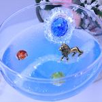 宇宙の金獅子★蓄光★アクセサリートレー