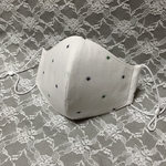 立体マスク 男性用   緑× 裏 涼感生地
