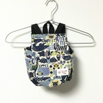 【6回目の再販‼︎】ネイビー アニマル柄 ベビーリュック