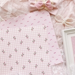 【両面】リボンを結んだローズなデザインペーパー10枚🎀