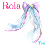マーメイド　ローラ　トロプリ　トロピカル　人魚　夏　　キッズ　プリンセス　お姫様　姫　海　オーロラ　　プリンセス　お姫様　ロング　　キラキラ　リボン　ヘアクリップ　ヘアピン　ヘアアクセ　波　ウェーブ