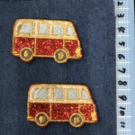 2枚入　バスアイロンワッペン刺繍ワッペン