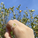 とうめいお花リング🍐
