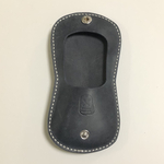 本革  小銭入れ  丸型   ミニウォレット ネイビー