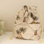 Palmtree  jacquard 巾着【送料無料】