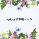 various様専用ページ