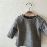 sale！！110㎝★アンゴラニットのドロップショルダープルオーバー
