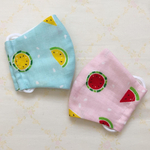 【2枚セット送料無料】カラーが選べる幼児用マスク SSサイズ(3歳〜5歳用)  【スイカ柄】