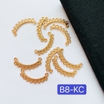 送料無料‼️10個‼️B8-KC連バーパーツ　ゴールド  コネクターパーツ