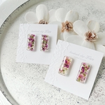 natural pink Flower ピアス/イヤリング 