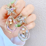星とオーロラの2wayピアス