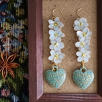 【魔法の花園】忘れな草の花畑　ピアス/イヤリング