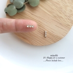 new▷swarovski line ピアス/ノンホールイヤリング＊受注製作＊