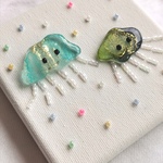 シーグラスアート　くらげ