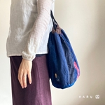 和風＊巾着バッグ＊ハギレ＊パッチワーク＊刺子