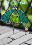 rikivery様オーダー　カエルさんパラソルとてるてる坊主