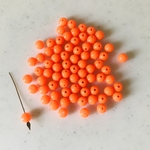 Neon Orange 8mm Beads