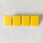 Yellow Rectangle Earrings