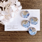 en-紫陽花 20mm ピアス/イヤリング