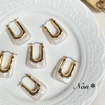 【2個】importピアス　ダストパール