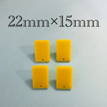  importアクリルピアスパーツ　イエロー　4個入り