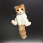 ＊【 f様専用 】＊ 羊毛フェルト ミニねこブローチ