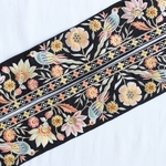 インド刺繍リボンᢂシルクバード中太　パステル/ベージュ　 インド刺繍/刺繍リボン/リボン/シルクリボン/トリム/ブレード/ジャガードリボン/チロリアンテープ/レース/チュール