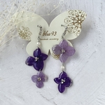 紫陽花✳︎PU ピアス/イヤリング