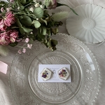 White glitter flowers