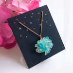 限定出品❣️ 在庫限り❣️雨濡れ 紫陽花.°ஐ.* 上品✨お洒落✨ レディース アクセサリー ネックレス 水色🩵