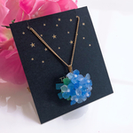 限定出品❣️雨濡れver.紫陽花.°ஐ.*レディース♡上品✨お洒落✨ハンドメイド ネックレス