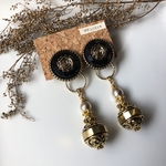 薔薇ボタンの大人ピアス/イヤリング【2wayタイプ】