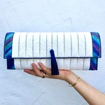 new♡大きめロングクラッチバック浴衣着物夏仕様♡blue