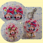 【airi0322様ご注文品】あみぐるみキーホルダーとヘアゴム