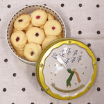 プリンス缶　絞りクッキー缶　お菓子のミカタ