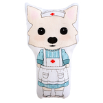 人形 チワワ のメイ　ナース / ぬいぐるみ  看護師 ナース服 赤十字 かわいい 犬
