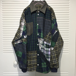 【シナソ様専用】CHECK puzzle SHIRTS (MIDORI)