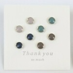 ラウンドの無地ピアス/イヤリング４ペアセット
