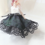 レースグリーンチェックワンピース【ねんどろいど/オビツ11】