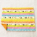 かわいいボーダーランチョンマット(黄色)