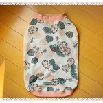 ウォータークールクロス  モンステラ柄  アイボリー