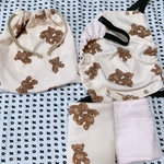 yukacharu☆専用☆オーダー☆ ふわふわ　ダブルガーゼ　エアリコ用  よだれカバー 抱っこ紐用 首回りカバー フードカバー　収納カバー