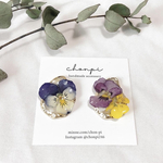 鮮やか＊ビオラのピアス/イヤリング