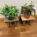 木製椅子ミニ　2個セット（送料無料）