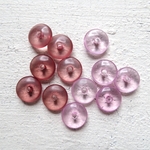 ヴィンテージ  スペーサービーズ　クリアピンク系【12個 】