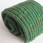 カラフルネップのくれよんマフラー(みどり)男女兼用