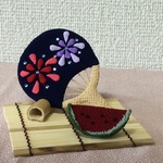 k様オーダー品  ちりめん細工 